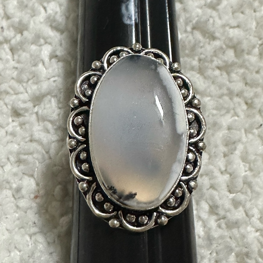 NEW DENDRITIC AGATE RING